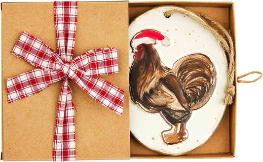 Chicken Stoneware Ornament