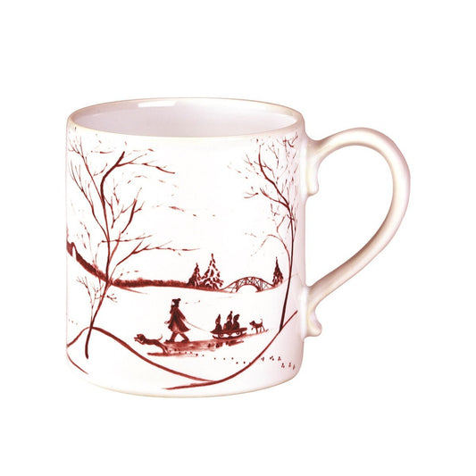 Country Estate Winter Frolic Ruby Mug