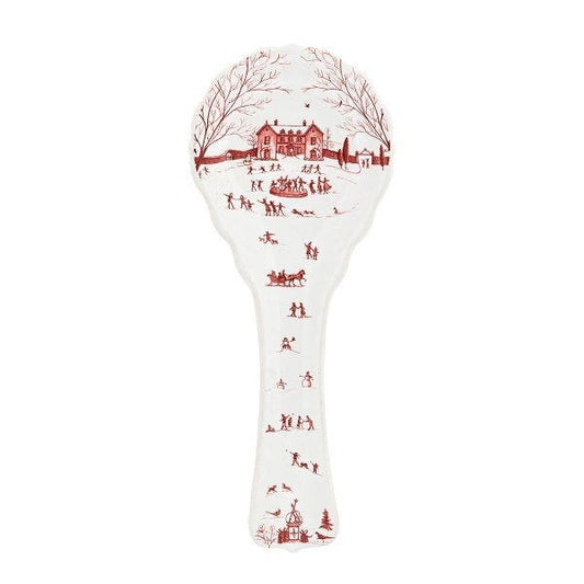 Country Estate Winter Frolic Ruby Spoon Rest