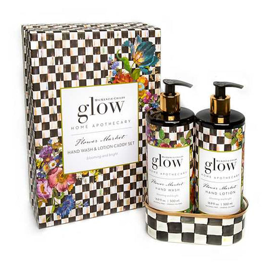 Flower Market Soap & Lotion Caddy Set