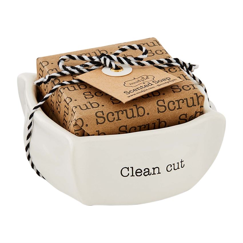 Clean Cut Circa Soap Dish Set