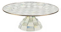 Sterling Check Large Pedestal Platter
