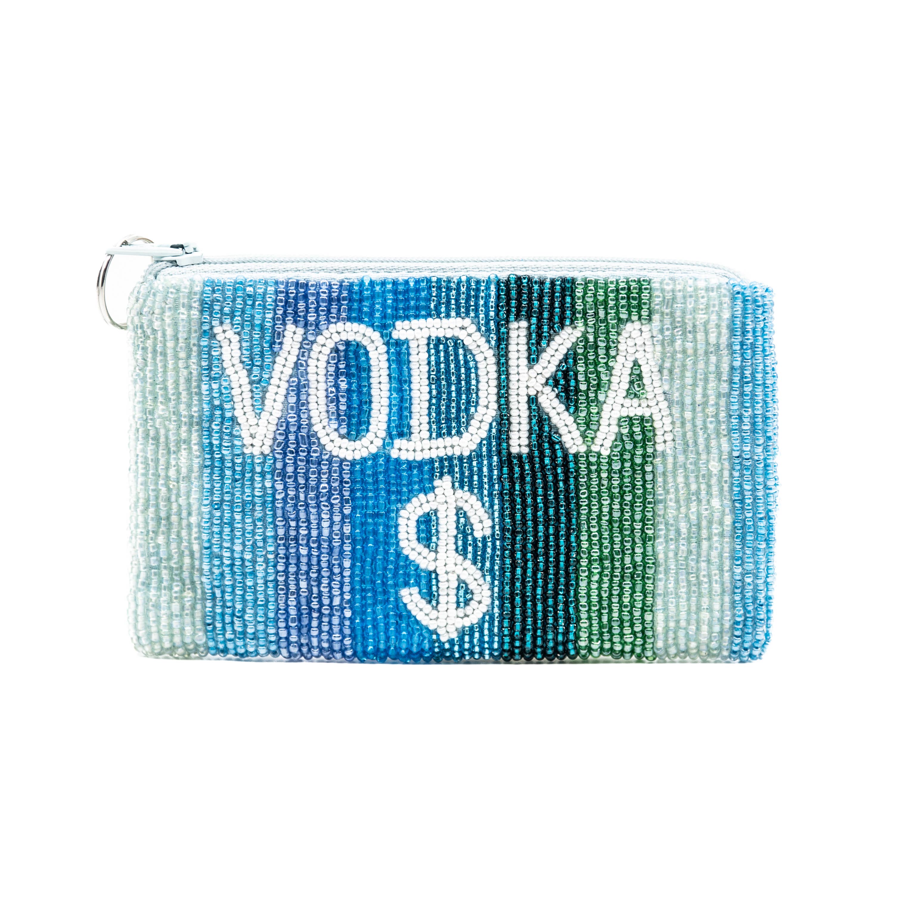 Stripes Vodka$ Blue Ombre Clutch