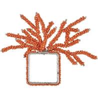 Beaded Coral Napkin Ring