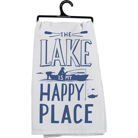Lake Is My Happy Place Kitchen Towel