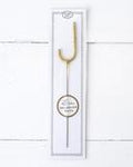 Big Golden Sparkler Wand Letter, J