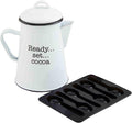 Enamel Cocoa Pitcher Set