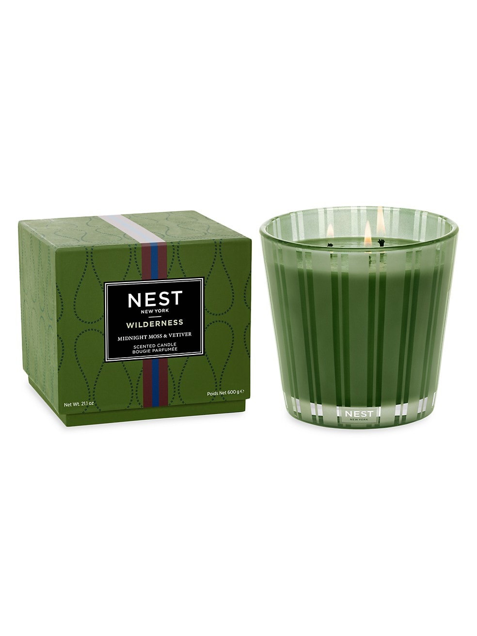 Midnight Moss & Vetiver 3 Wick Candle