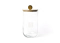 Happy Everything Big Wooden Lid Glass Jar