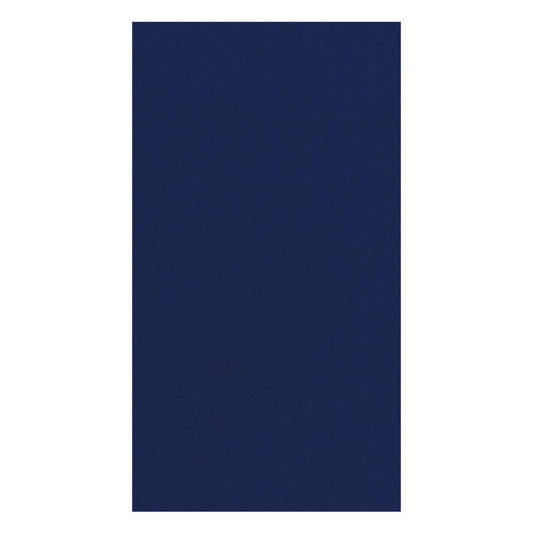 Paper Linen Solid Guest Towel Napkins, Navy Blue - 12 Per Package