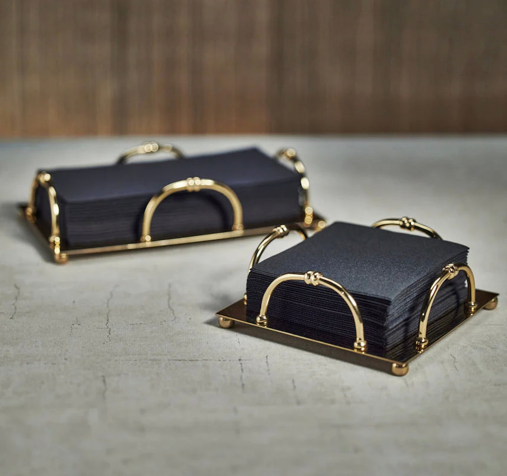 Alessia Cocktail Napkin Holder - Gold