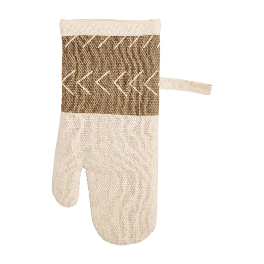Taupe Woven Oven Mitt