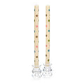Multi Dots Pastel Dinner Candles, Set of 2
