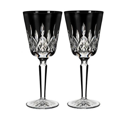 Lismore Black Goblet, Pair