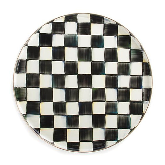 Courtly Check Round Tray