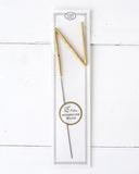 Big Golden Sparkler Wand Letter, N