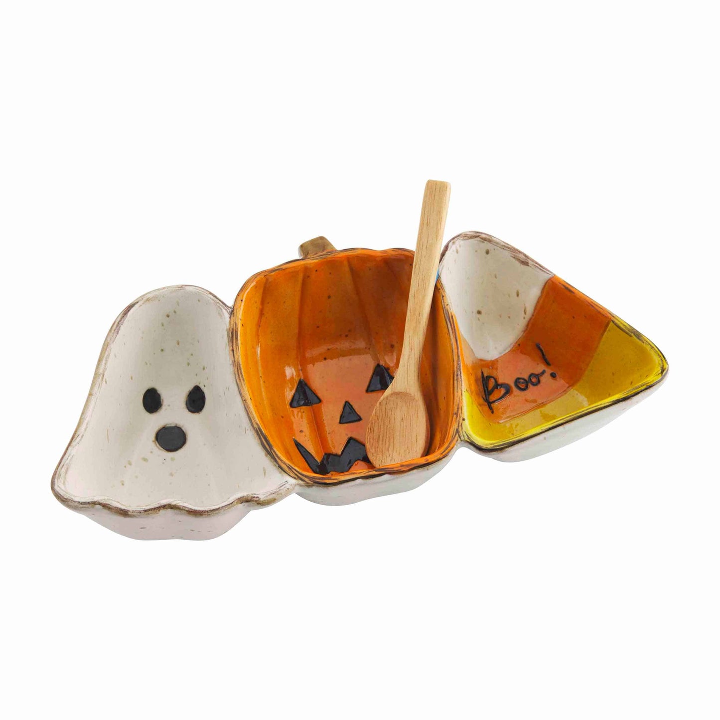 Triple Halloween Candy Dish Set