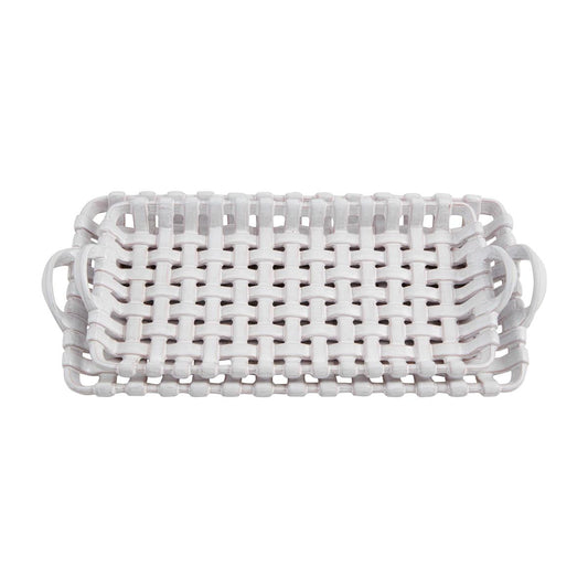 Basket Weave Tray Set