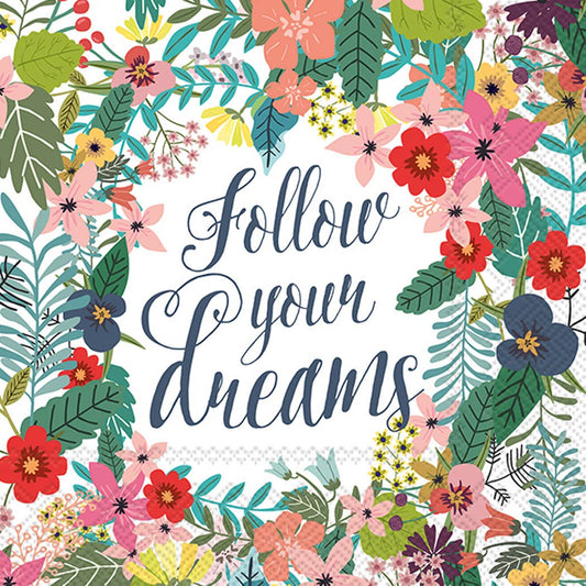 Follow Your Dreams Paper Lunch Napkin
