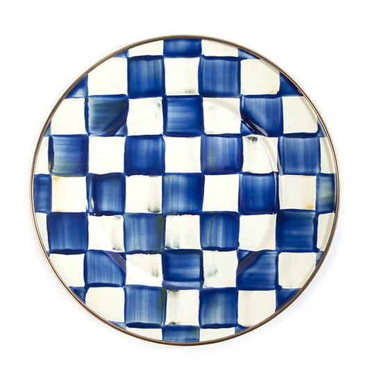 Royal Check Salad/Dessert Plate