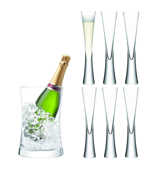 Moya Champagne Serving Set Clear