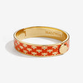 Bee Sparkle Trellis Orange Gold Hinged Bangle