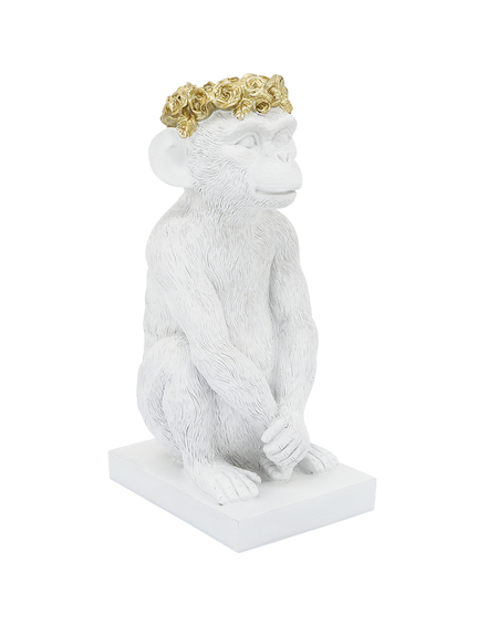 Monkey Figurine Flower Crown