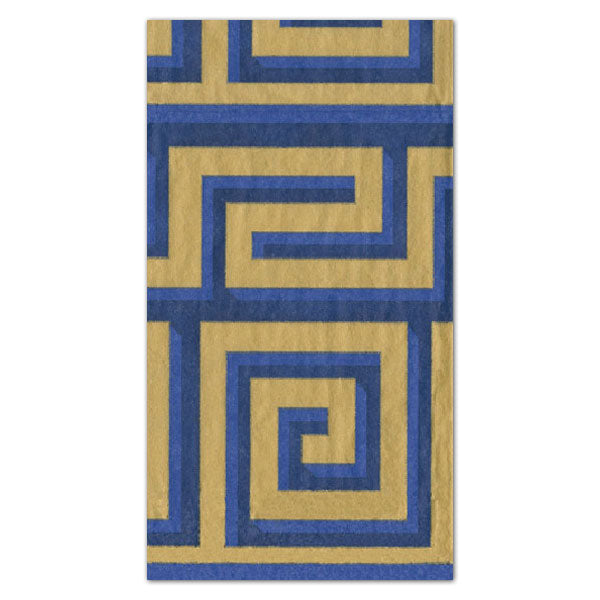 Greek Meander Paper Guest Towel Napkins - 15 Per Package
