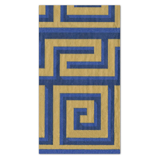 Greek Meander Paper Guest Towel Napkins - 15 Per Package