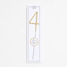 Big Golden Sparkler Wand Number, 4