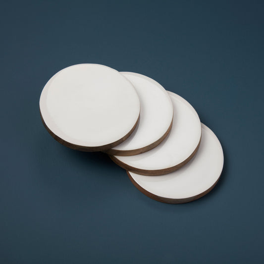 Madras Classic Round Coasters, Set of 4
