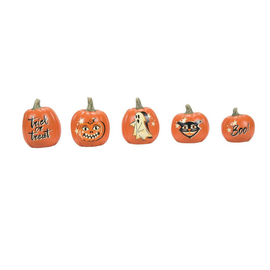 Vintage Pumpkins Set of 5