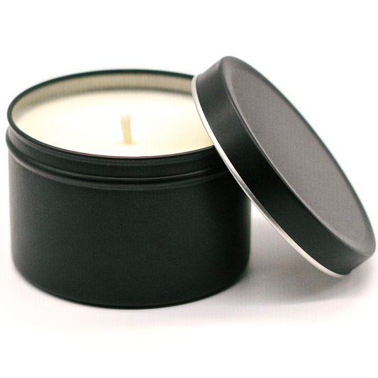 8oz HOM Black Tin Soy Candle