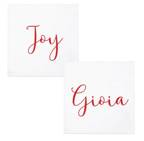 Papersoft Napkins Joy/Gioia Cocktail Napkins