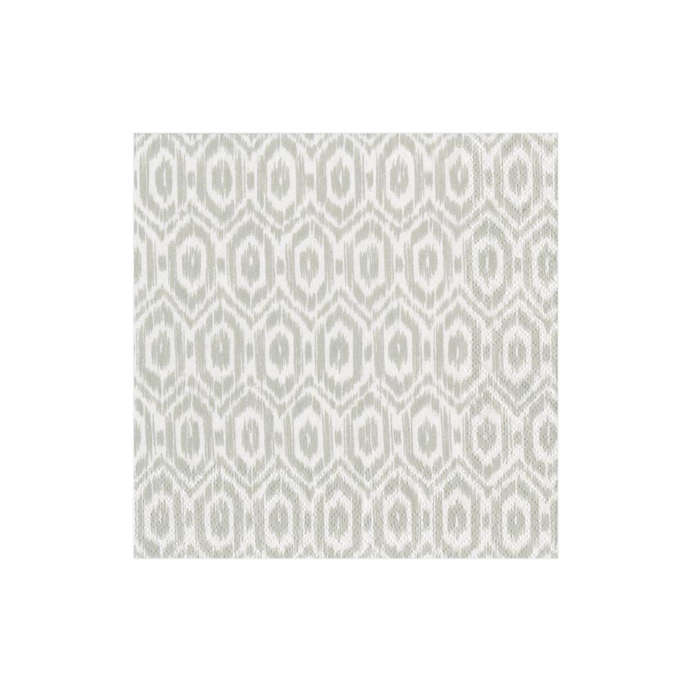 Amala Ikat Paper Cocktail Napkins in Grey - 20 Per Package