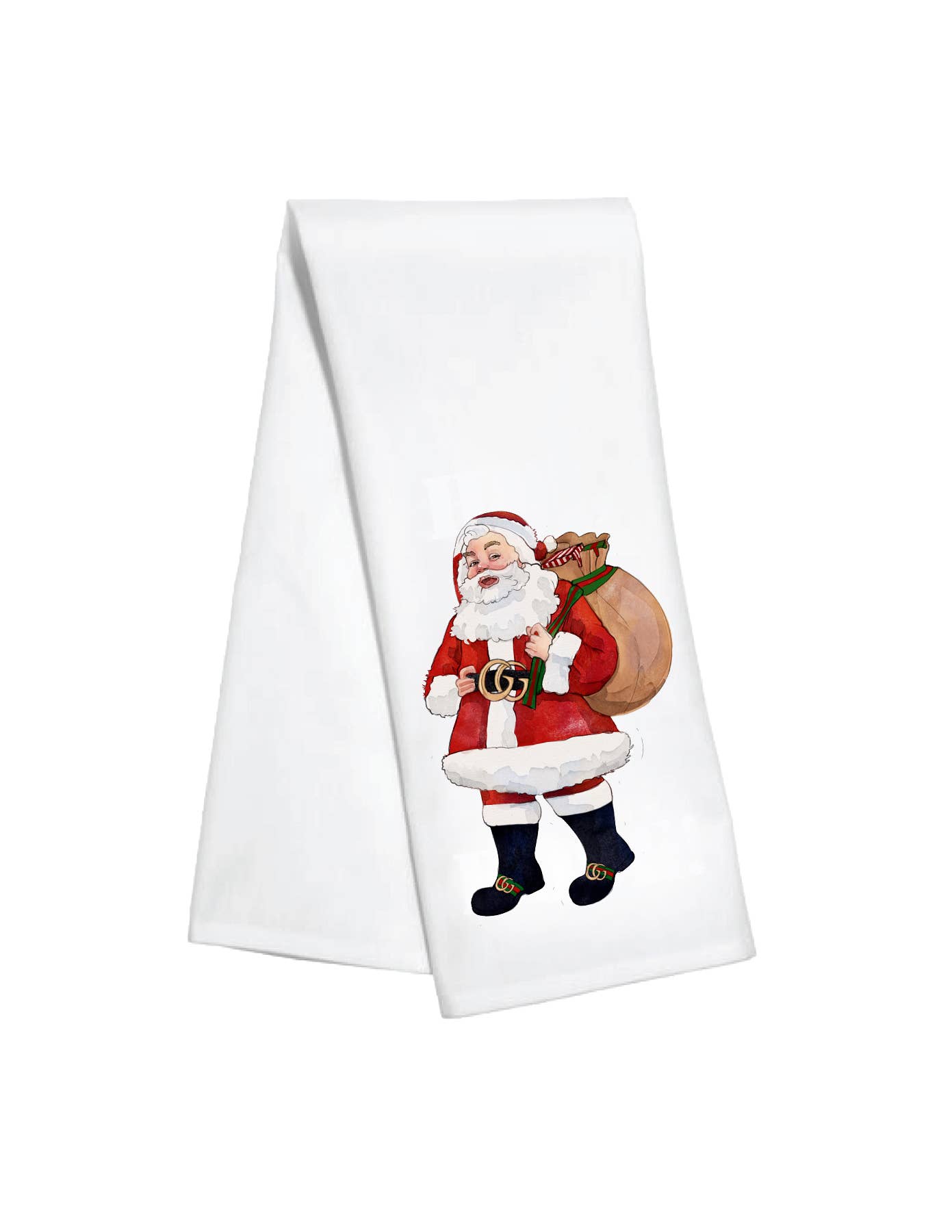 Red Santa Kitchen Towel