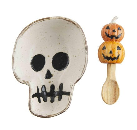 Skull Shaped Candy Bowl Set