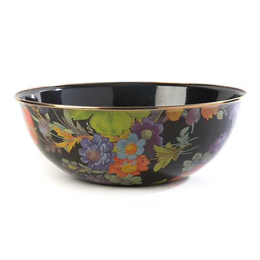 Flower Market Extra Large Everyday Bowl - Black