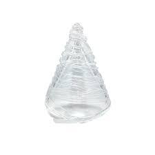 Clear Swirl Small Glass Tree
