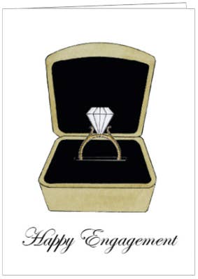 Happy Engagment Wedding Greeting Card