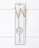 Big Golden Sparkler Wand Letter, W
