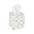 Sterling Check Enamel Boutique Tissue Box Cover