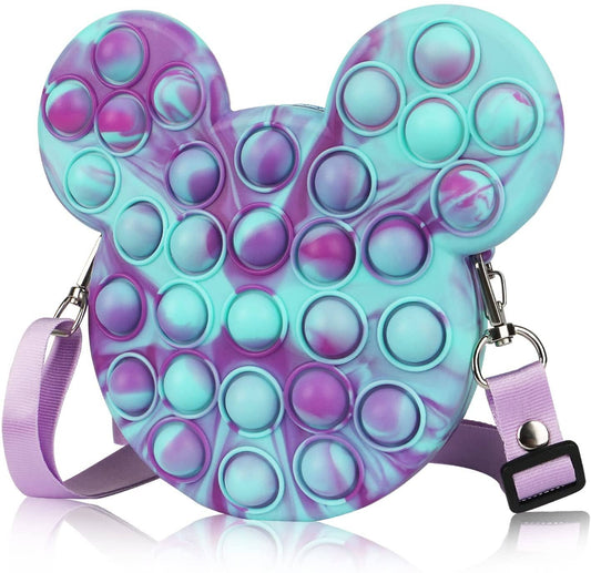 Purple Teal Blu Popping Purse