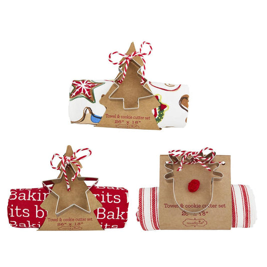 Baking Spirits Towel And Cookie Cutter Set