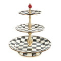 Courtly Check Enamel 3 Tier Sweet Stand