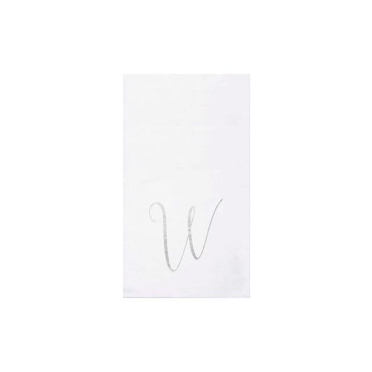 W Papersoft Napkins Monogram Guest Towels (Pack of 20)