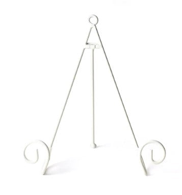 White Swirl Mini Plate Stand