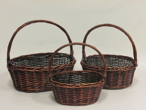 Split Willow Stain Basket, Small