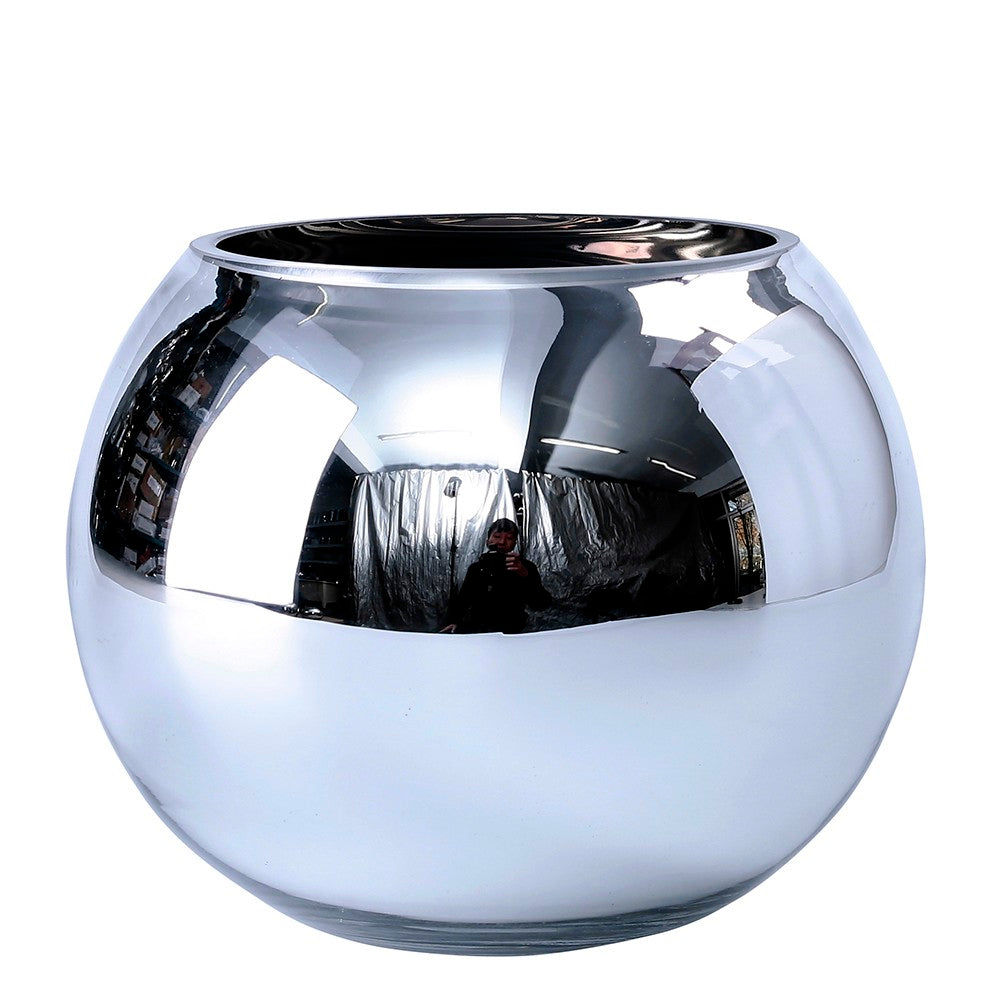 Silver Glass Bowl