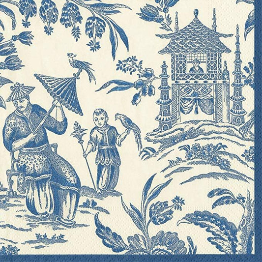 Silk Road Toile Paper Luncheon Napkins - 20 Per Package